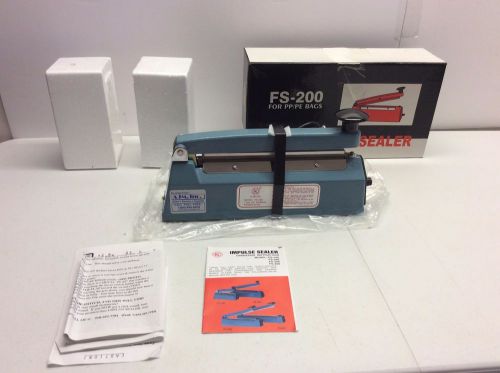 impulse sealer fs-200 8&#034; for pp/pe bags table top sealer