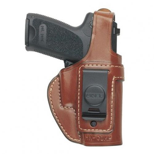 Aker H160BPRU-GL2930 Spring Sp Exec Belt Holster Black Leather RH For Glock 29