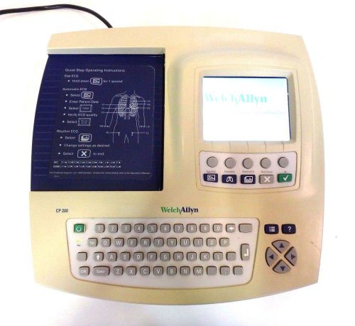 Welch allyn medical cp200 ecg ekg resting electrocardiograph cp2as for sale