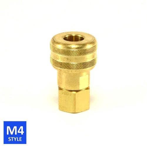 Foster 4 Series Brass Quick Coupler 3/8 Body 1/4 NPT Air Hose and Water Fittings