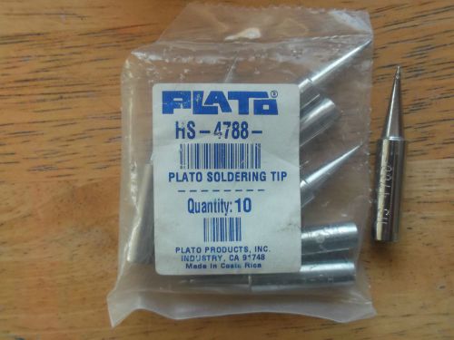HS-4788 QTY 2 TIPS PLATO  For HAKKO Fit Handpiece 900L ESD,908L,908ESD .8MM
