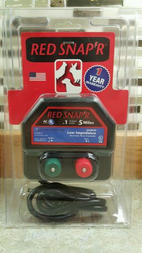 NEW Red Snapr EA5M RS 5 Mile AC Powered Fence Controller  FREE SHIPPING