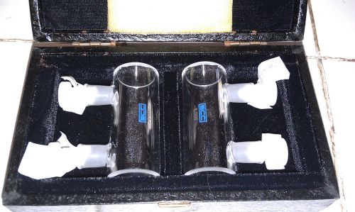 Fisher suprasil quartz spectrophotometer cylindrica 14-385-930e 2 necks/stopper for sale