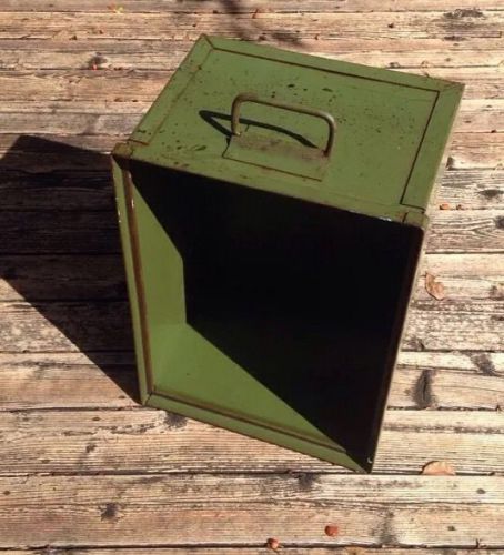 Vintage Industrial Stack in Stack Box Size Number 4 Green