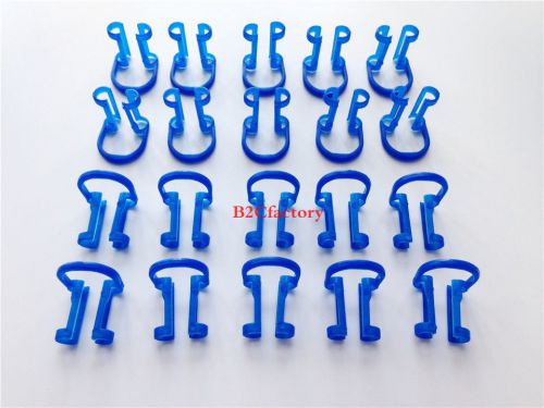50pcs Dental Disposable Cotton Roll Holder Blue Clip for Dental Clinic Bid