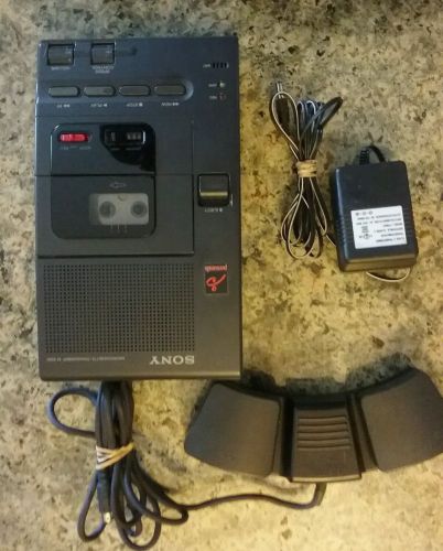 Sony M-2000 Microcassette Transcriber w/ Foot Pedal &amp; AC Power Adapter