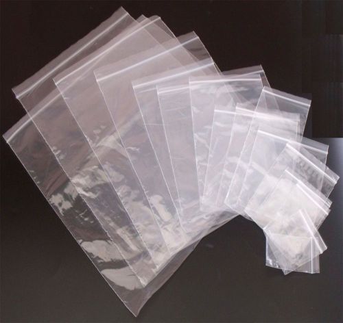 100pcs (1 pack) 4&#034;x6&#034; medium reclosable clear ziplock zipper 2mil poly bags for sale