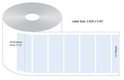 1200 2-5/8x1&#034; 4sure address label barcode laser direct/ thermal transfer gold for sale