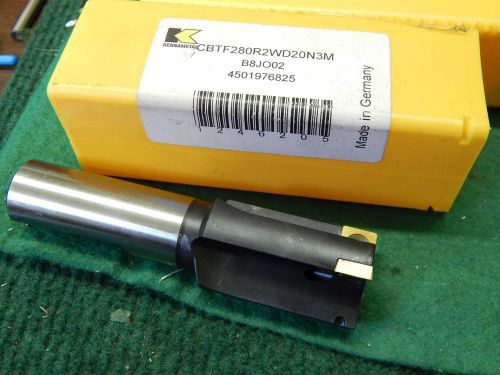 Kennametal 1.125&#034; Insert Mill  with 3 New Inserts CBTF280R2WD20N3M