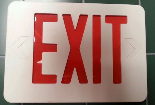 mcPhilben VE Series LED Exit Sign Red Letter Light  VERWEM double sided. W hardw