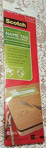 Scotch Single-Sided Name Tag Laminating Strips