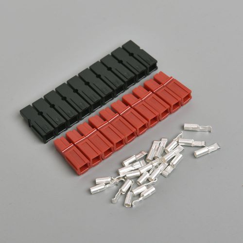 45 AMP DC Connectors (10 RED+ 10 BLACK SETS) For Anderson Powerpole