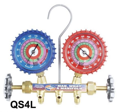Uniweld 2 valve brass manifold qs4l5h for sale