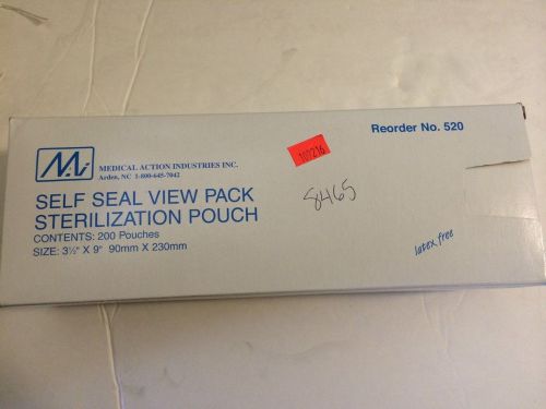 Medical Action Industries Self Seal View-Pk Sterilization Pouch - 3 1/2&#034; x 9&#034;