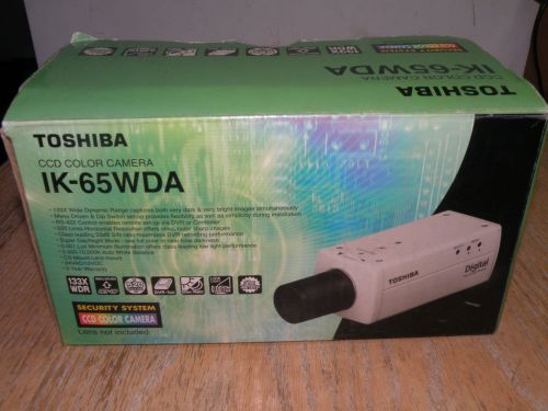 Toshiba IK-65WDA Analog Camera, 520 TV Lines, 24V AC and 12V DC, Wide Dynamic
