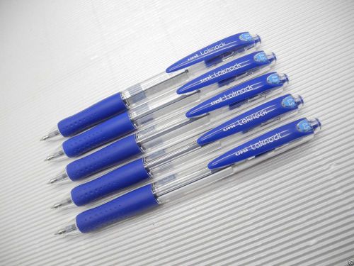 (5 Pen) UNI-BALL Jetstream SN-100 0.5mm Extra Fine roller ball pen, blue