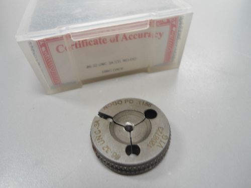 VERMONT GAGE Ring Gage 6-32 UNC 3A STL No-Go 361115040 &lt;372&gt;