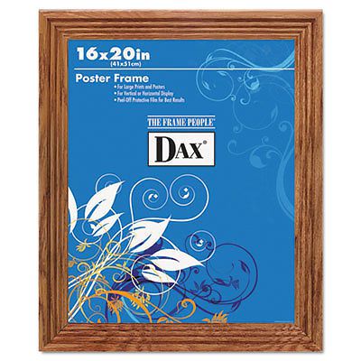 Plastic poster frame, traditional clear plastic window, 16 x 20, medium oak for sale