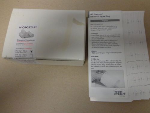 Microstar Disposable Pressplunger and Paper Ring