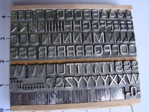 Letterpress Type - 36 pt. Eurostile (Standard .918 Height)