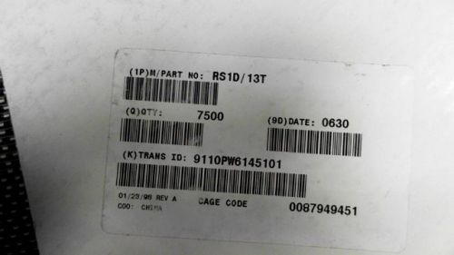 1065-pcs fast recovery 200v 1a diodes rs1d-13 1d13 rs1d13 for sale