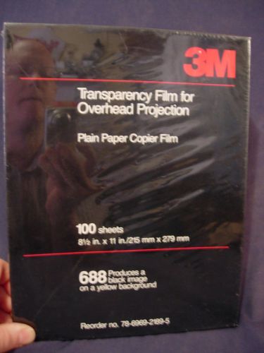 3M TRANSPARENCY FILM 688 (BLACK IMAGE ON YELLOW GROUND) - SEALED