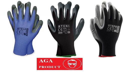Polyester gloves  , coated polyurethane , nitrile , latex for sale