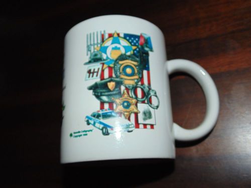 Police Captain Coffee Mug, brand new, full wrap printing