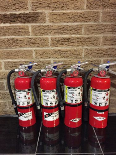 FIRE EXTINGUISHER 5LBS 5# ABC NEW CERT TAG LOT OF 4 NICE