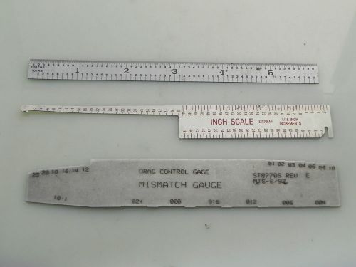 Hi -Lok grip gauge / Mismatch Gauge / 6&#034; Scale Ruler