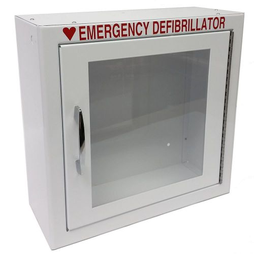 New the first voice aed basic wall standard cabinet 13.5&#034; w x 13&#034; h x 5.25&#034; d for sale