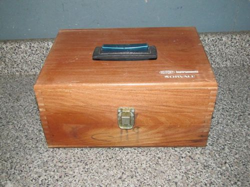 SORVALL  CENTRIFUGE ROTOR  p/n 00579 ACCESSORIES IN WOOD CASE