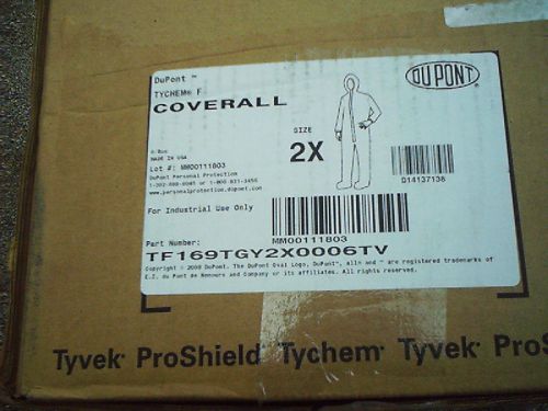 DUPONT COVERALL TYCHEM SIZE 2X  (6)