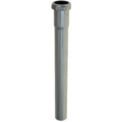 Extension Tube 1-1/4 X 12&#034; Brass 17Ga Slip Joint Chrome Metal 161130