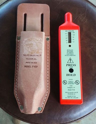 Telco Sales FVD/FVDP Foreign Voltage Detector w/ Leather Pouch/BOX &amp; INSTRUCTION