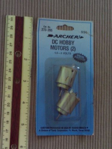 ARCHER DC HOBBY MOTOR 1.5-3 VOLT # 273-205 (2 PACK)