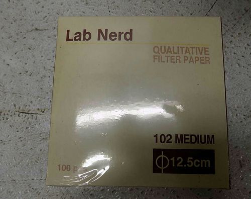 Lot of 25 Lab Nerd 102 Medium 12.5cm Qualitative Filter Paper
