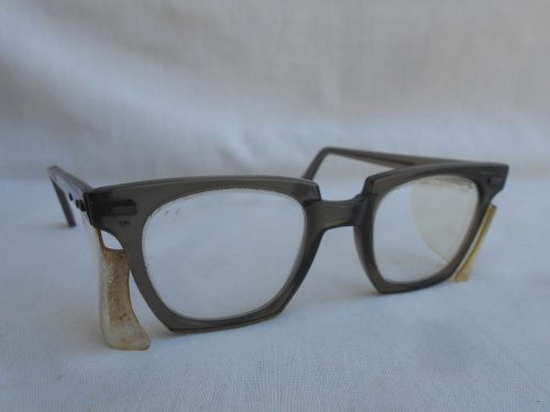 Vintage 4 1/2 Industrial Factory Safety Work Eyeglasses Protective Glasses