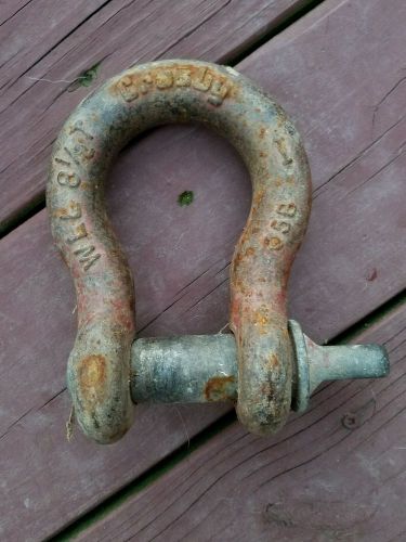CROSBY WLL 8-1/2 T TON 05B SCREW CLEVIS PIN SHACKLE - EXCELLENT