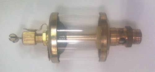 NEW Brass Gravity Feed Oiler Golden Cup Size 32mm (1 1/4&#034;) X 1/8 NPT Thread