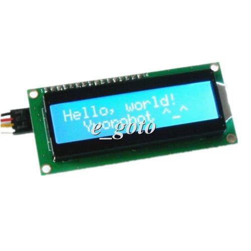 LCD1602 IIC/I2C/TWI 1602 16x2 Serial LCD Display Module Blue Backlight interface