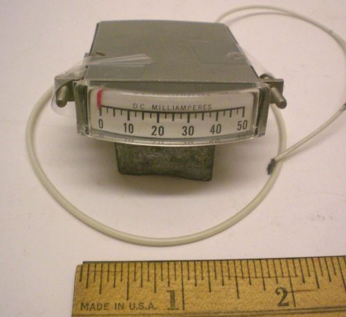 DC Milliamp Meter, 0-50 MA,  SIMPSON Model 1921,1 3/4&#034; Meter NEW, Made in USA