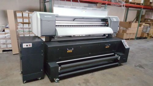 Used Mutoh 1604 Flag Printer- 64 inches Dye Sublimation. Very good condition