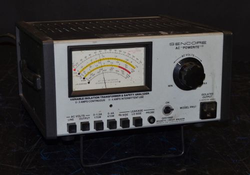 Vintage Sencore AC Powerite PR57 Variable Iso Transformer *Used, Broken Switch*