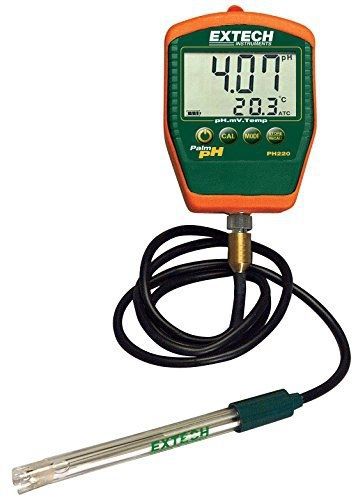 Extech PH220-C pH Meter, Palm pH with Cabled Electrode