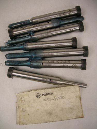 NEW LOT OF7 PORTER PUNCHES RC37x3.5x.1985 3/8x3-1/2 FOR PUNCH PRESS MACHINE SHOP