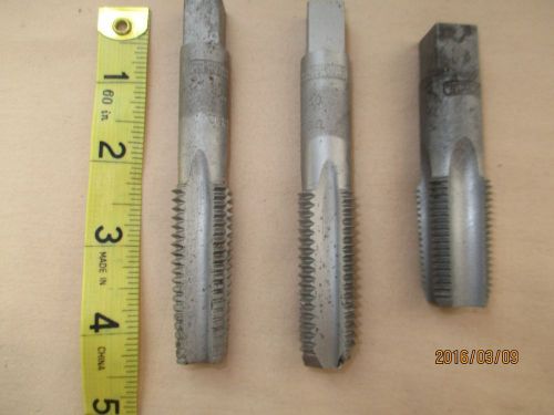 3 Morse Twist Drill &amp; Machine Co. Pipe Taps 3/4  10 &amp; 1/2 R