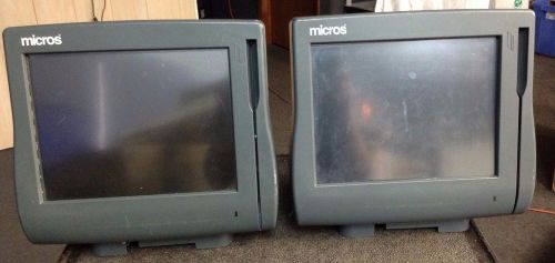 LOT OF 2 Micros POS Touchscreen Monitor ***AS-IS/ FOR PARTS ONLY***