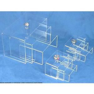 9 clear acrylic risers jewelry display stands for sale