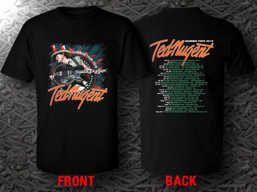 Ted Nugent Sonic Baptizm Tour 2016 Tour Date T-Shirts Tee Shirt Size S - 5XL